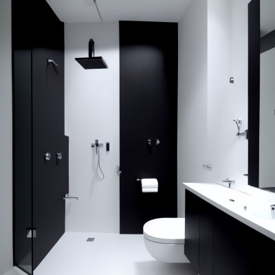 small black bathroom design with shower (5).jpg